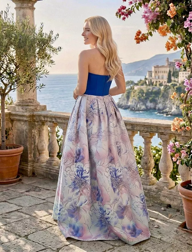 vestido laura azul espalda