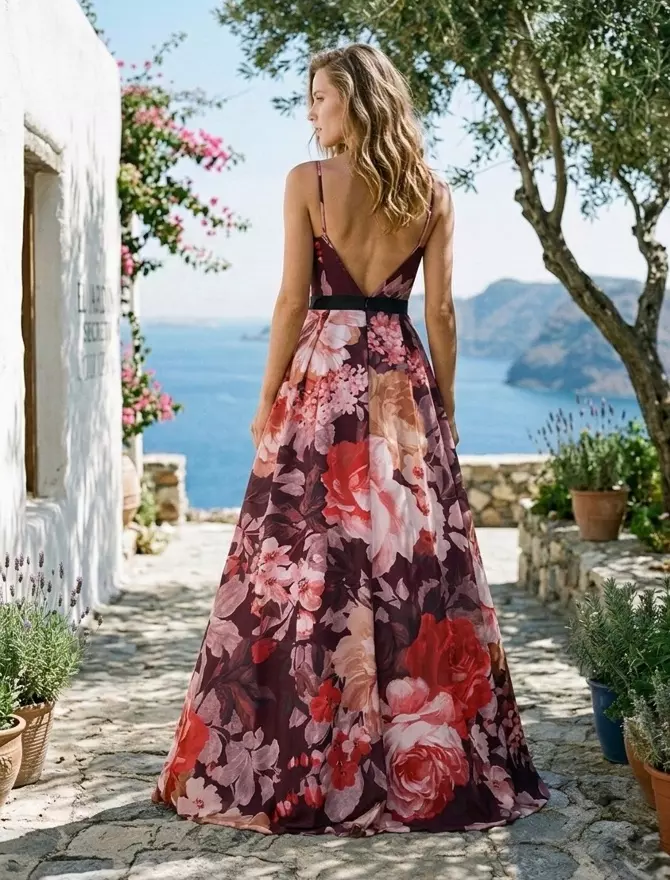 vestido isabella rojo espalda