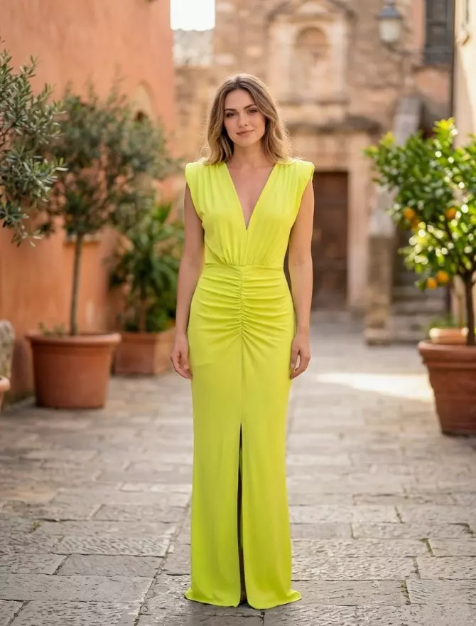 vestido mia amarillo